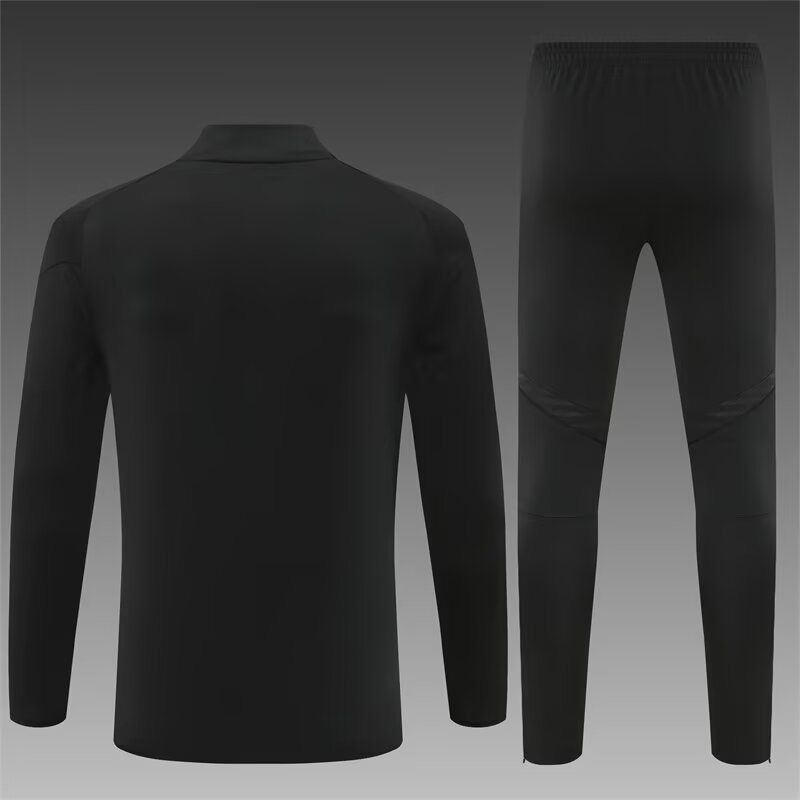 Kids Real Madrid Training Kit (Sweatshirt+Pants) Black 2025/26