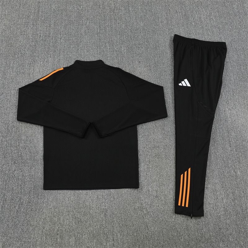 Real Madrid Training Kit (Sweatshirt+Pants) Black 2025/26
