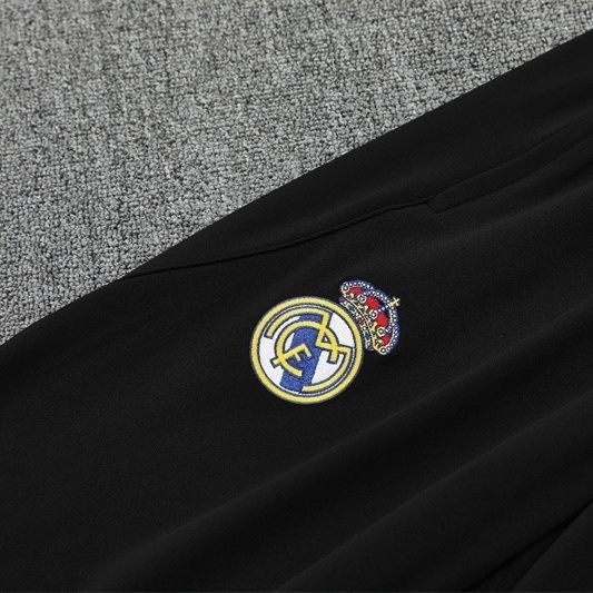 Real Madrid Training Kit (Sweatshirt+Pants) Black 2025/26