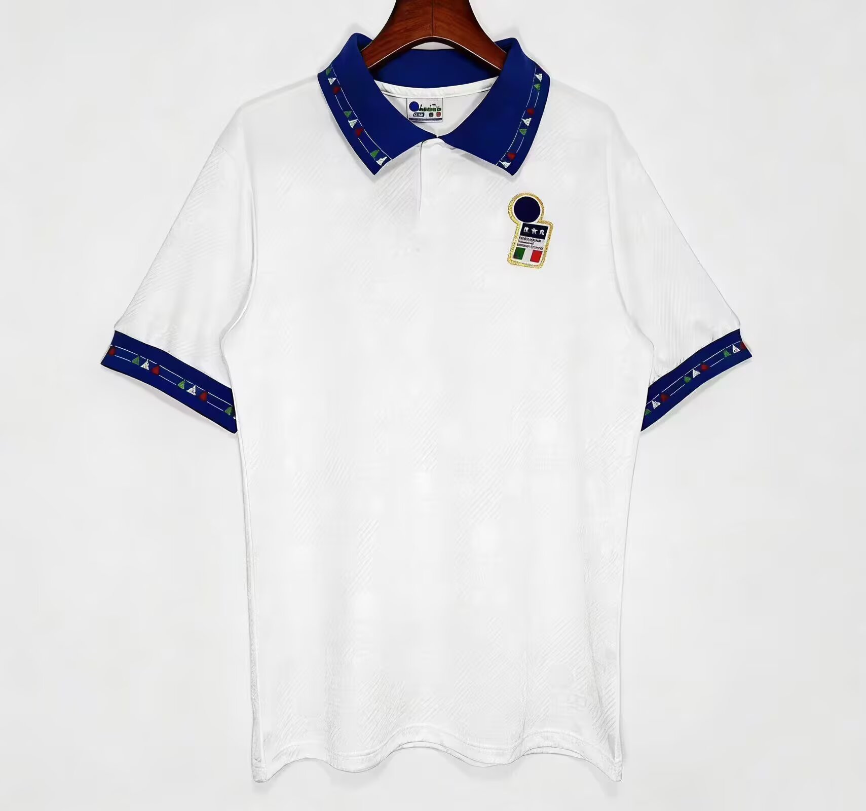 Italy Retro Soccer Jersey Away Custom Shirt 1994 in White