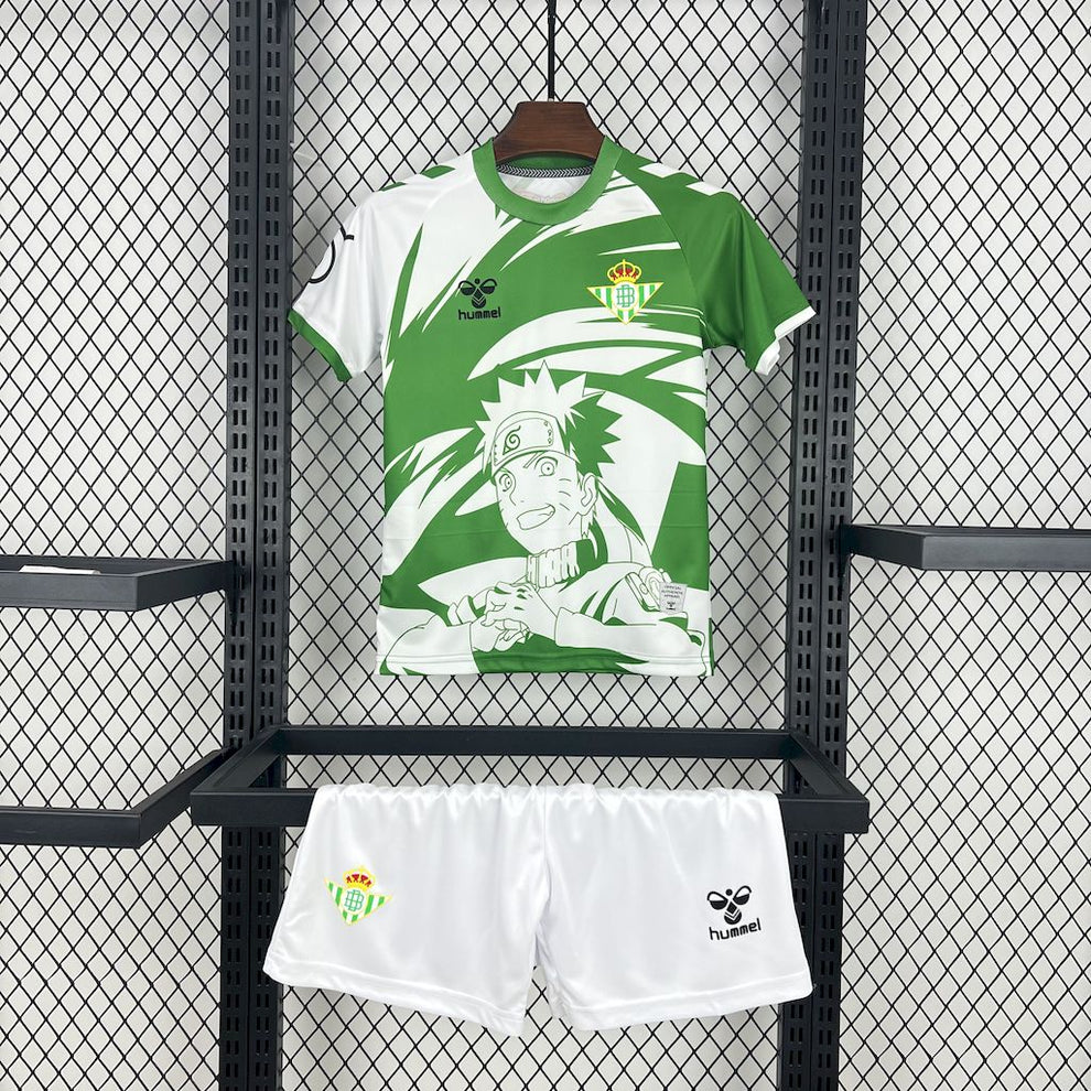 Real Betis Special Edition Kids Jersey & Shorts Kit 2025/26 in Model Year: 2025/26 Country and League: Spain-La Liga