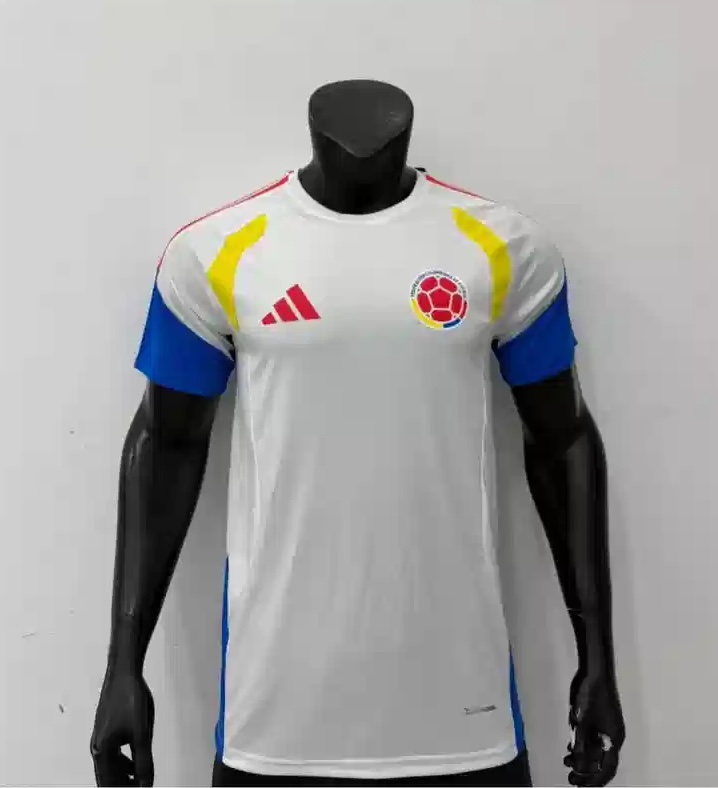 Colombia Authentic Soccer Jersey Training Shirt 2026 World Cup Edition in White