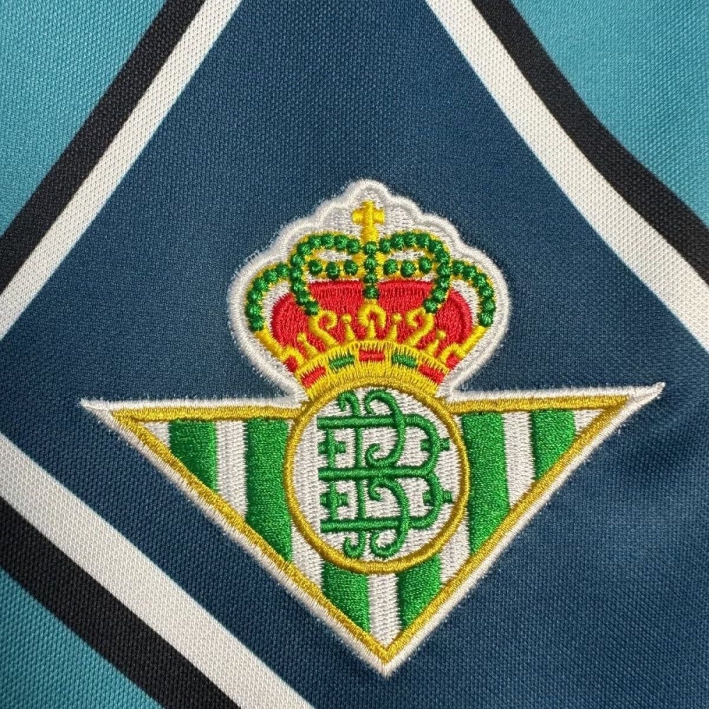 Real Betis Retro Football Jersey Away Long Sleeve Shirt 1995/97