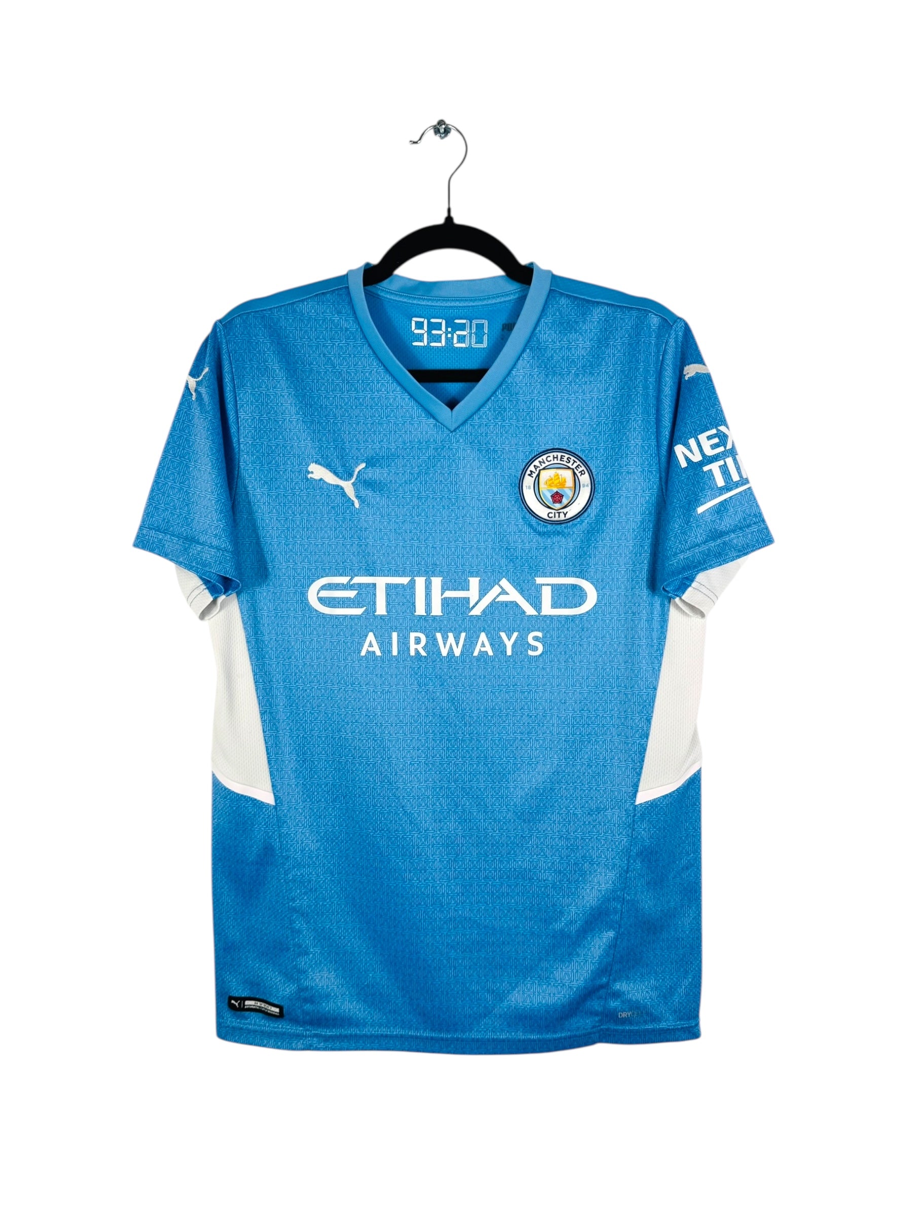 Manchester City Retro Home Football Jersey Shirt 2021/22 in Blue