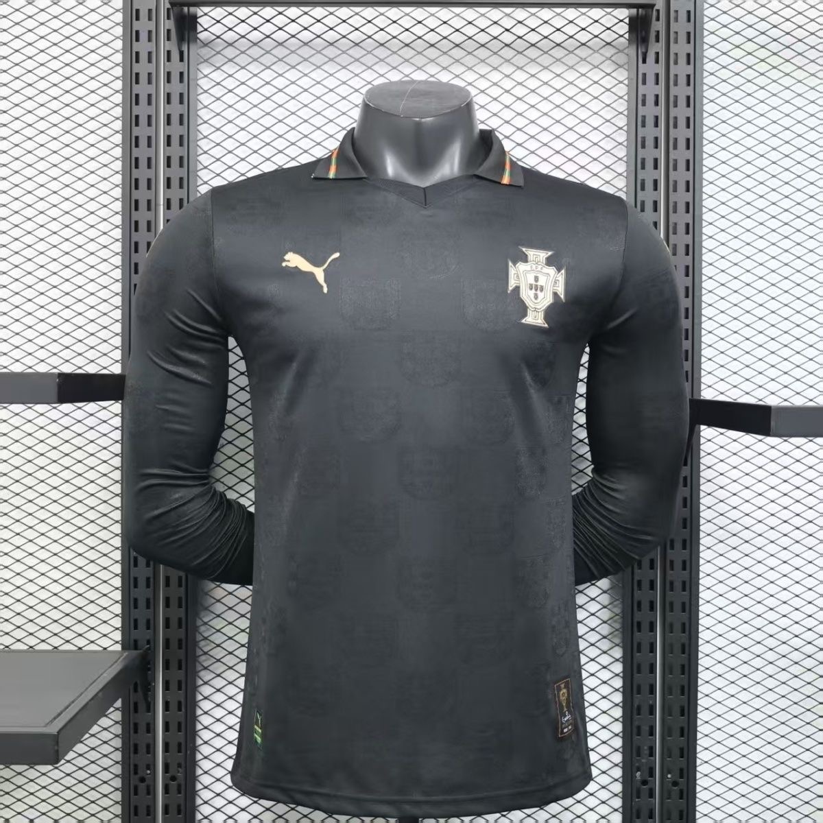 Portugal Authentic Soccer Jersey Away Long Sleeve Shirt 2026 World Cup Edition in Model Year: 2026 Confederate: UEFA Country: