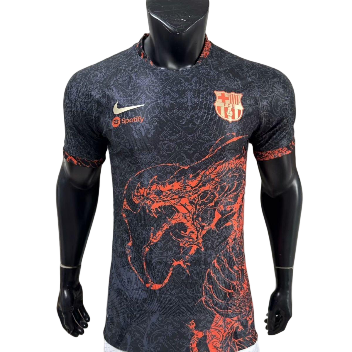 Barcelona Authentic Soccer Jersey Red Dragon Special Edition Shirt 2025/26 in Model Year: 2025/26 Country and League:
