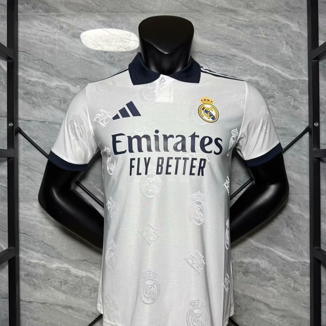 Real Madrid Authentic Football Jersey White Polo Special Edition Shirt 2025/26 in Model Year: 2025/26 Country and League: