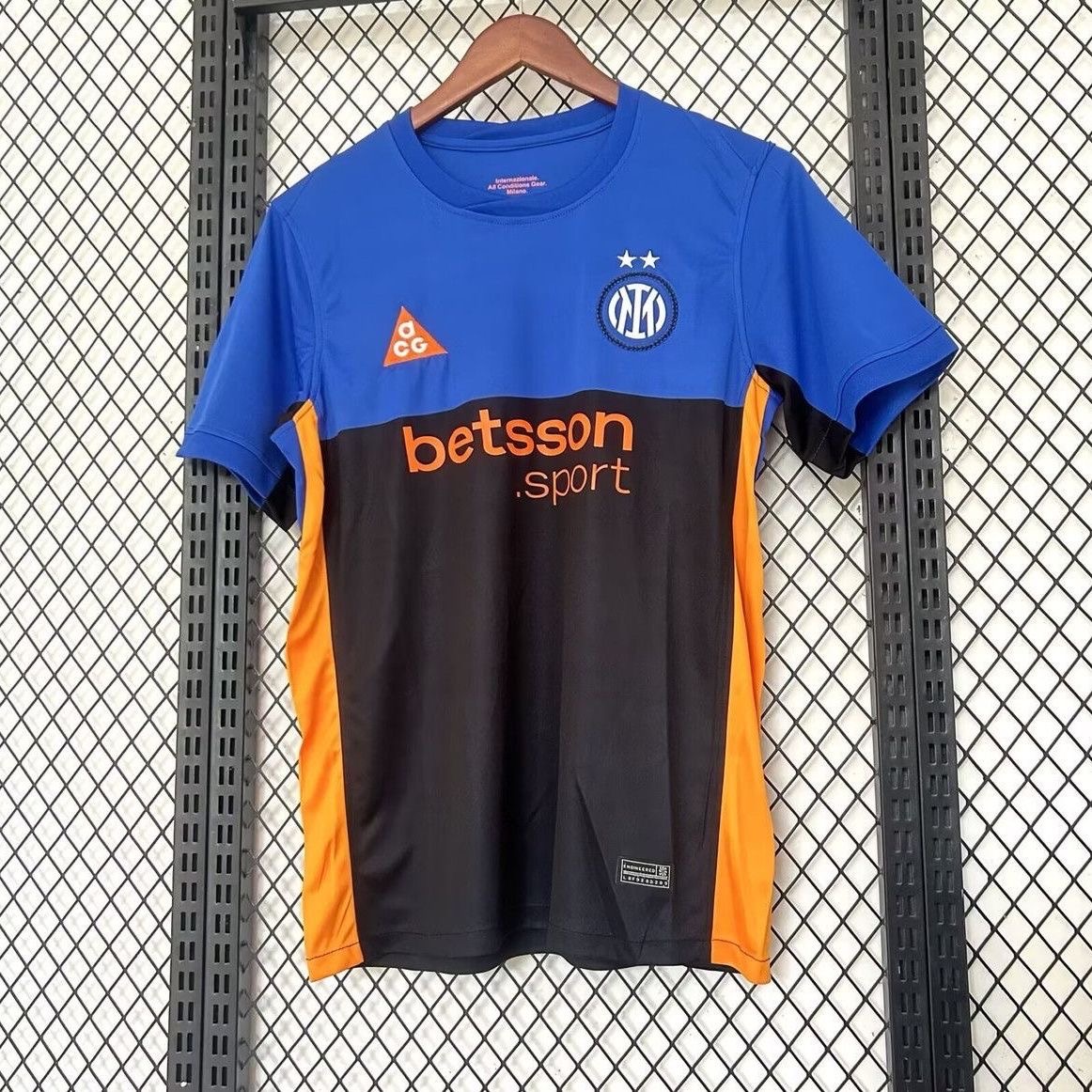 Inter Milan Soccer Jersey Fourth Away ACG Custom Shirt 2025/26 in Blue&Black