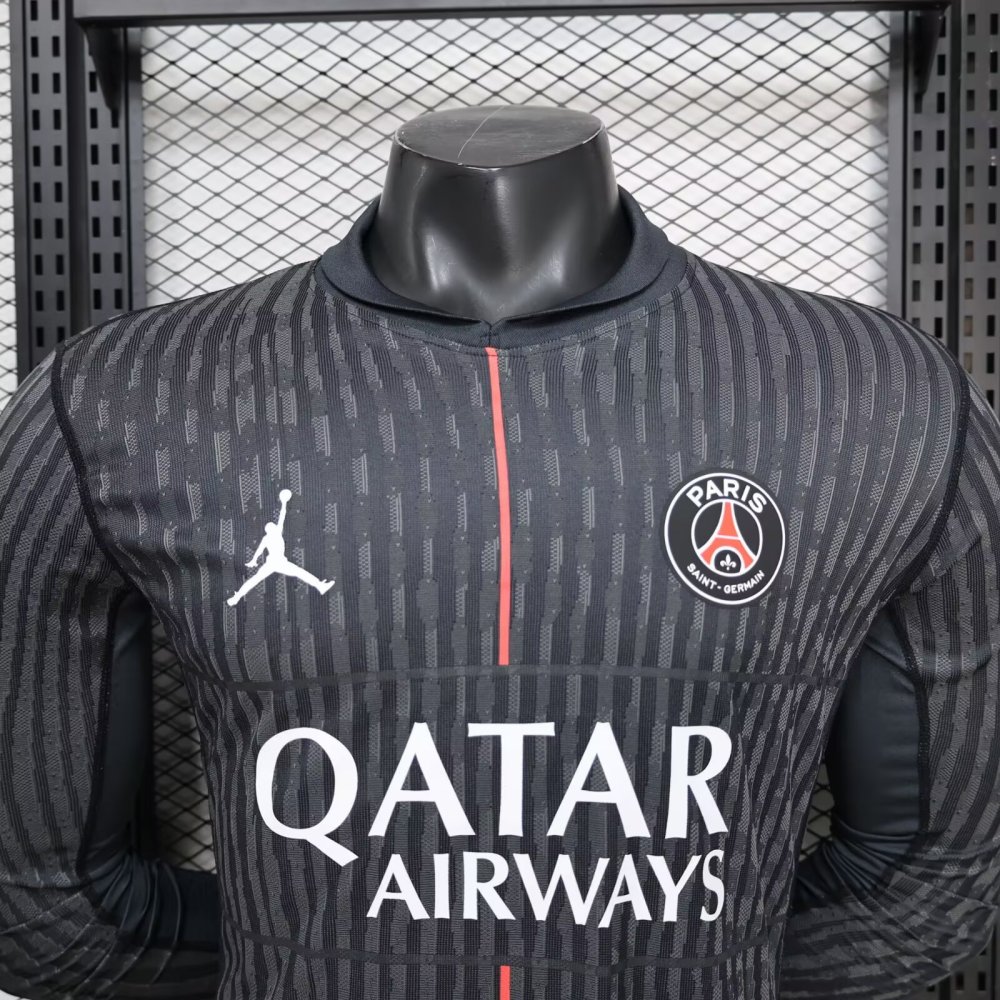 Authentic Soccer Jersey PSG Fourth Away Long Sleeve Shirt 2025/26
