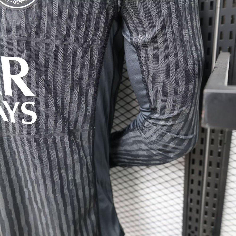 Authentic Soccer Jersey PSG Fourth Away Long Sleeve Shirt 2025/26