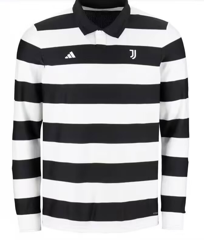 Juventus Soccer Jersey Fourth Away Long Sleeve Custom Shirt 2025/26 in Black