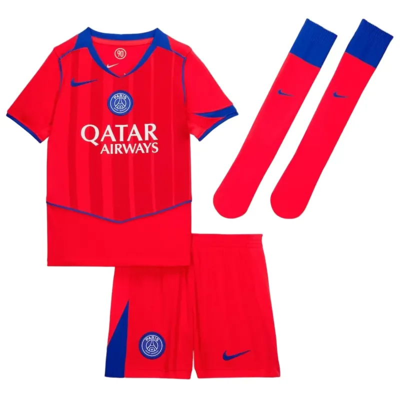 PSG Football Jersey Third Away Kids Full Kit 2025/26
