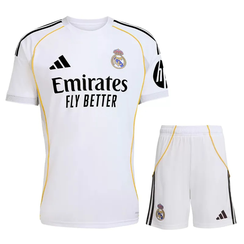 Real Madrid Football Jersey Home Kit Jersey+Shorts 2025/26