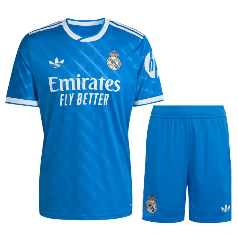Real Madrid Football Jersey Third Away Jersey & Shorts Kit 2025/26 in Model Year: 2025/26 Country and League: Spain-La Liga