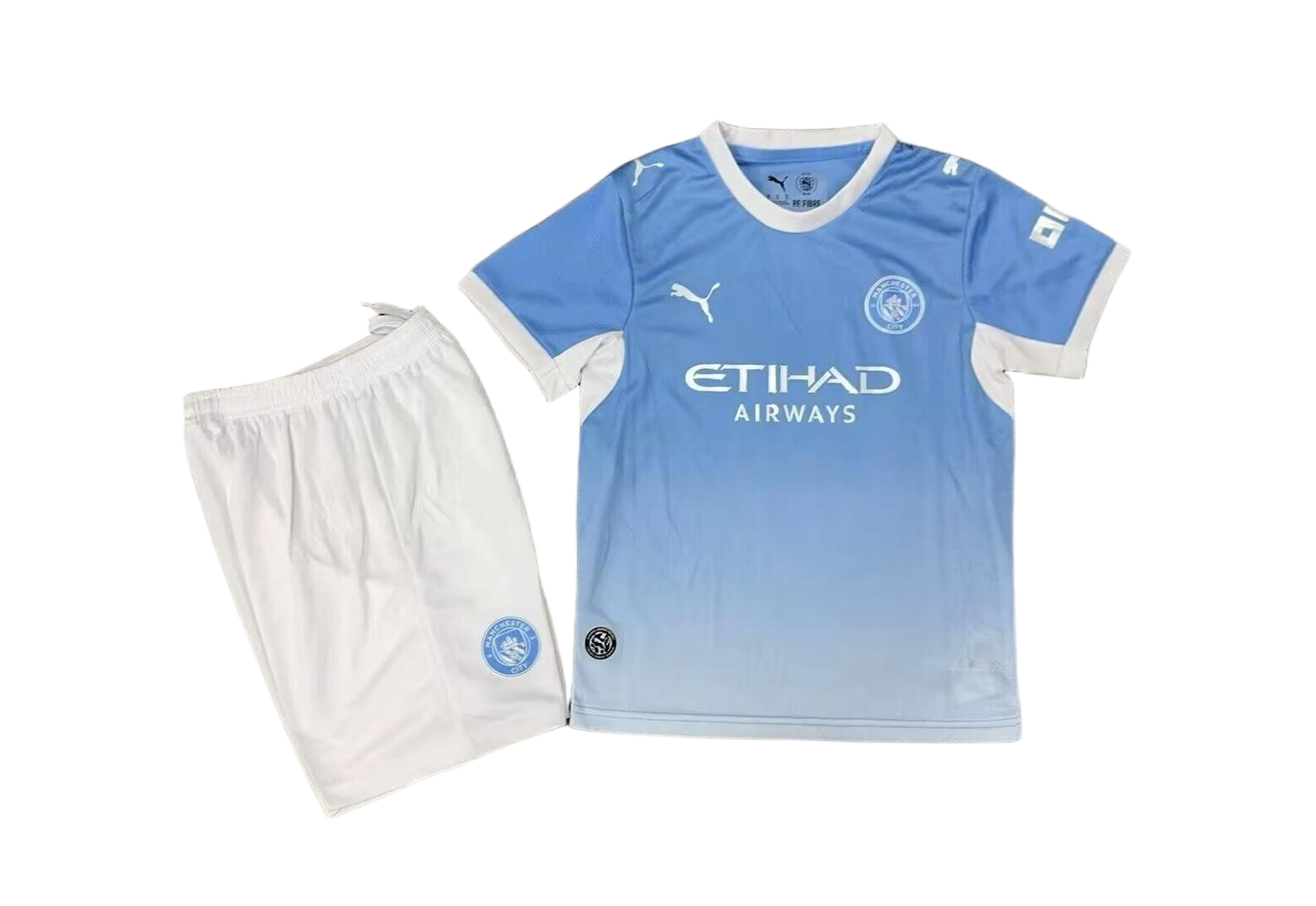 Manchester City Home Kids Jersey & Shorts Kit 2026/27 in Blue