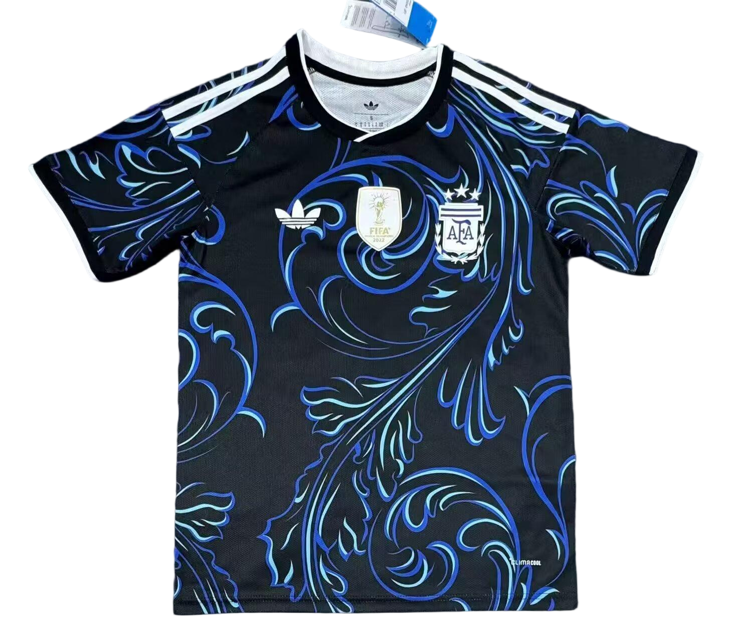 Argentina Soccer Jersey Away Custom Shirt 2026 World Cup Edition in Black