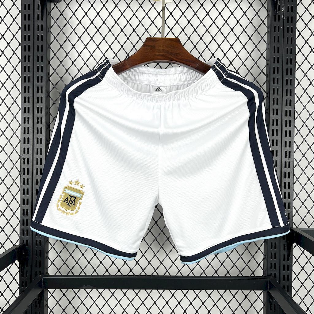 Argentina Soccer Jersey White Custom Shorts 2026 World Cup Edition