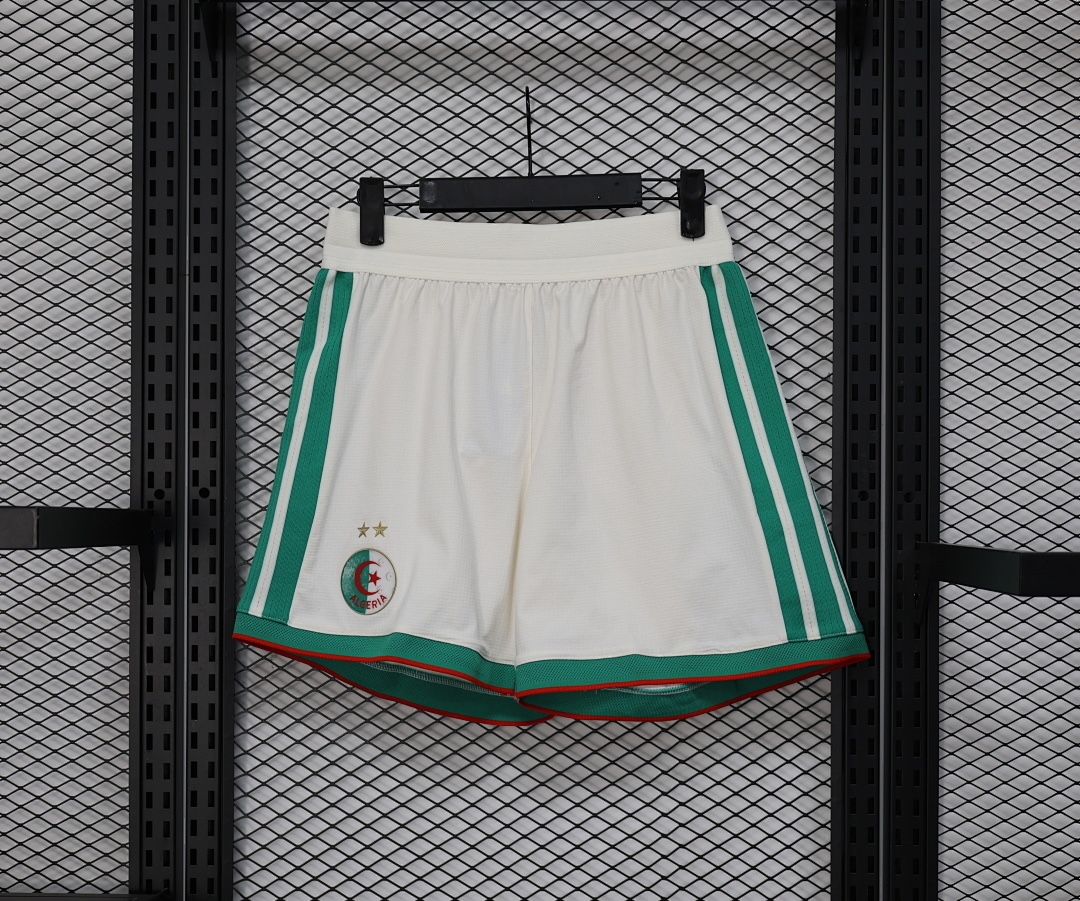 Algeria Authentic Soccer Jersey Home Shorts 2026 World Cup Edition in Off-White
