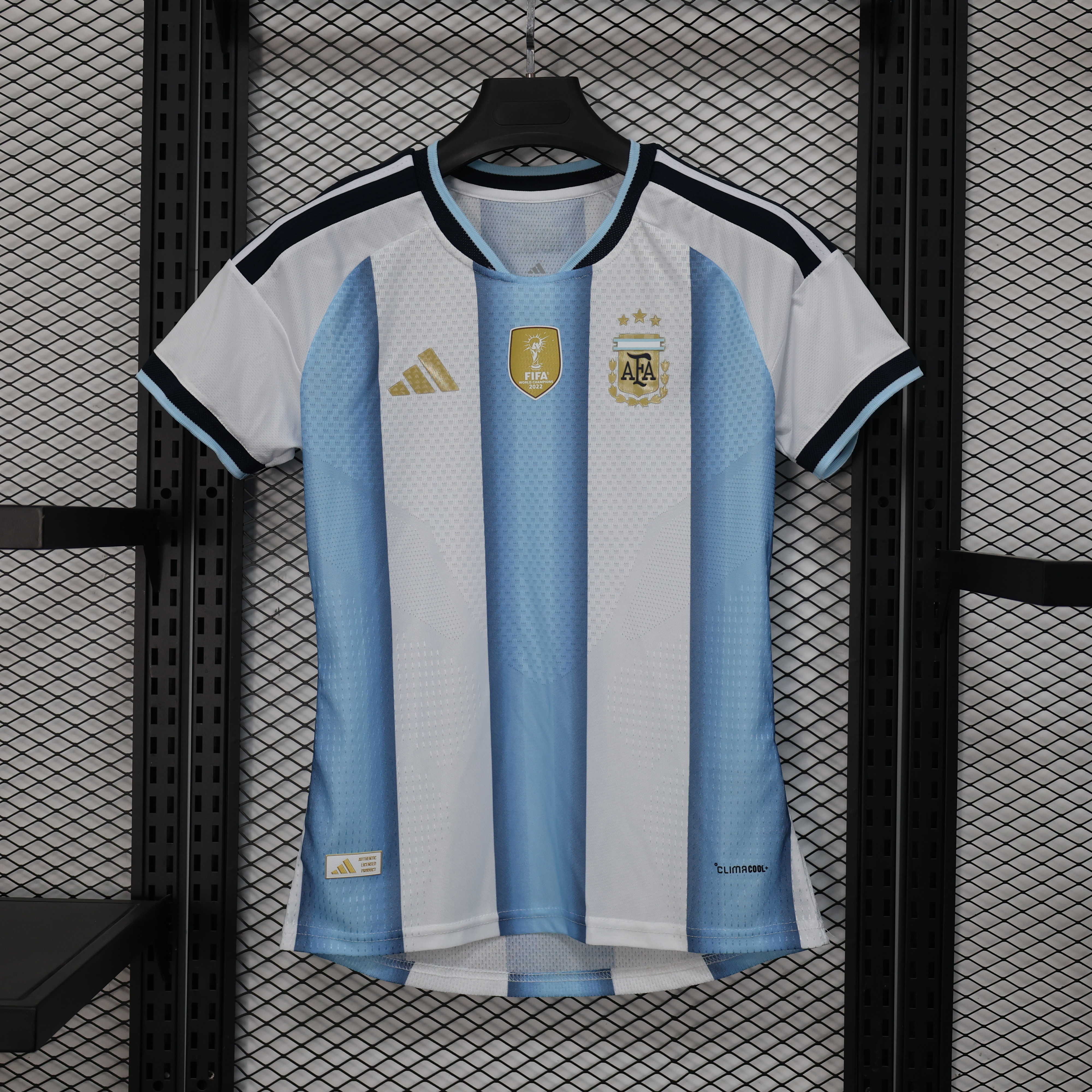 Argentina Authentic Soccer Jersey Women's Home Shirt 2026 World Cup Edition - Player Version in White&Blue