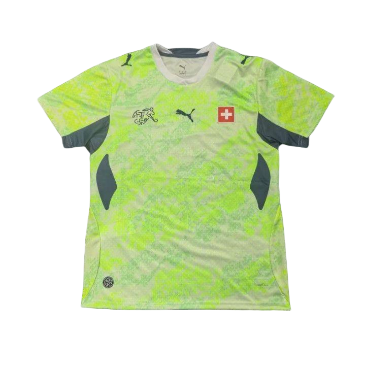 Switzerland Soccer Jersey Away Custom Shirt 2026 World Cup Edition in Green