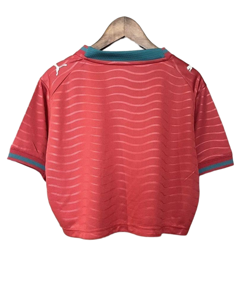 Portugal Soccer Jersey Women's Home Crop Top Shirt World Cup 2026