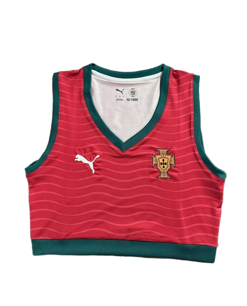 Portugal Soccer Jersey Women's Home Vest 2026 World Cup Edition in Red