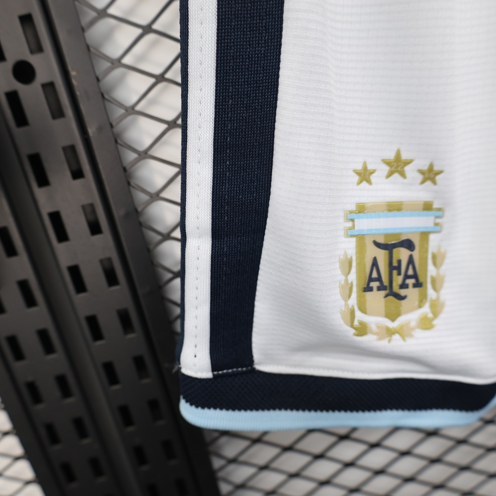 Argentina Authentic Soccer Jersey White Shorts World Cup 2026