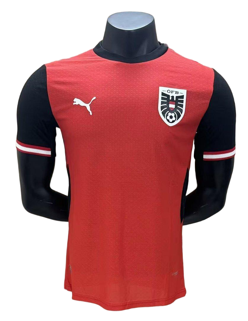 Austria Authentic Football Jersey Home Shirt 2026 World Cup Edition in Red