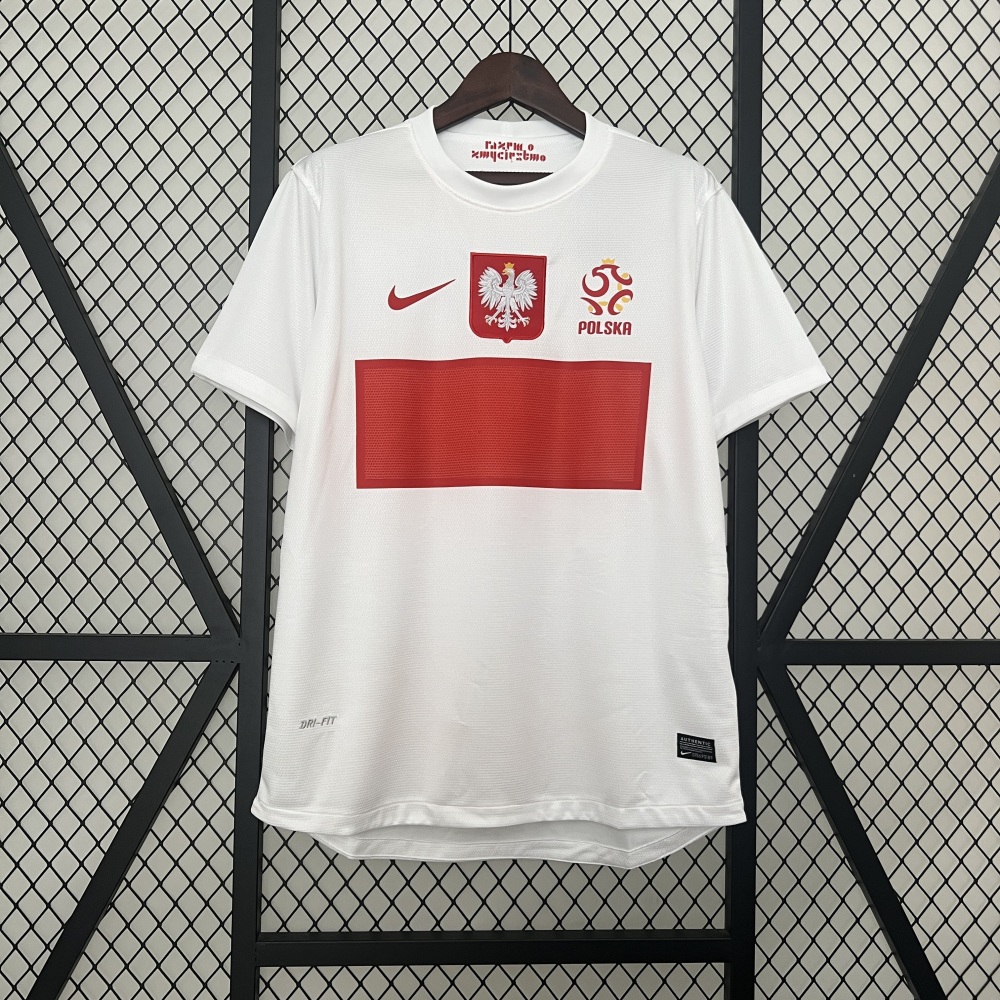 Poland Retro Football Jersey Home Custom Shirt 2012