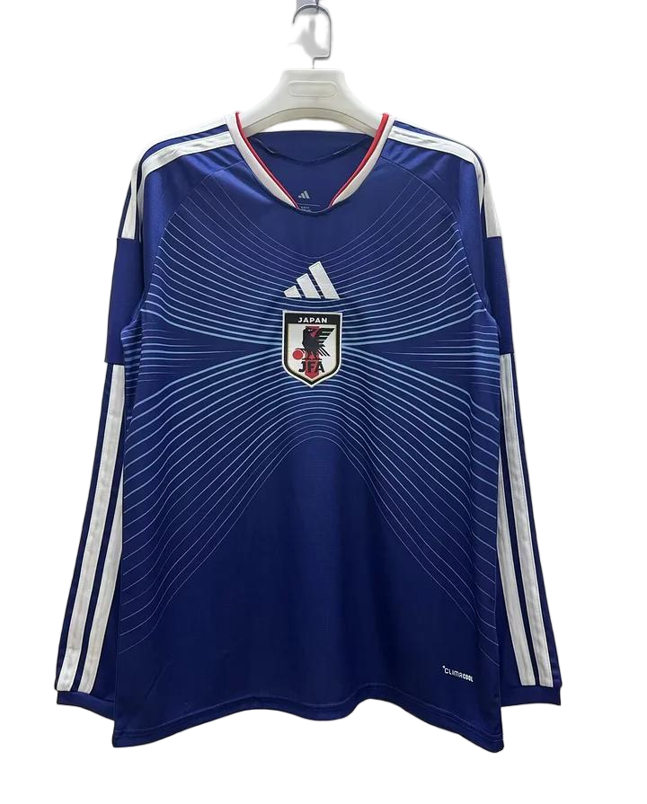 Japan Soccer Jersey Home Long Sleeve Custom Shirt 2026 World Cup Edition in Blue