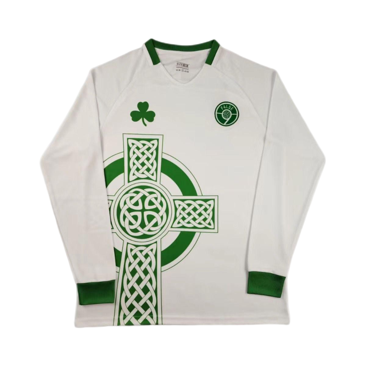Ireland Soccer Jersey Retro Cross Long Sleeve Custom Shirt 2026 - 2026 World Cup Edition in White