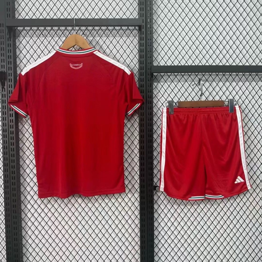 Wales Football Jersey Home Kids Kit Jersey+Shorts World Cup 2026