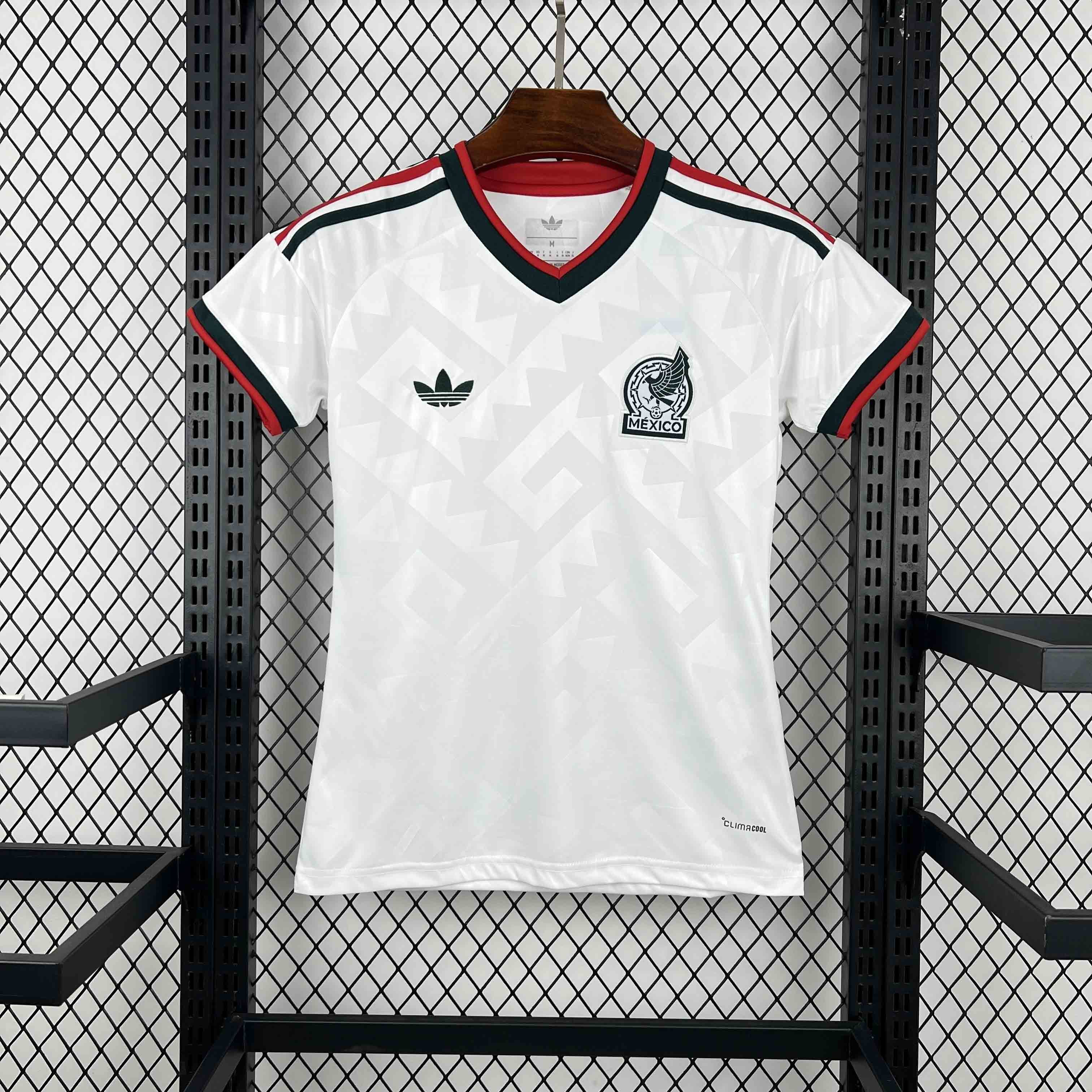 Mexico Soccer Jersey Women's Away Custom Shirt 2026 World Cup Edition in White