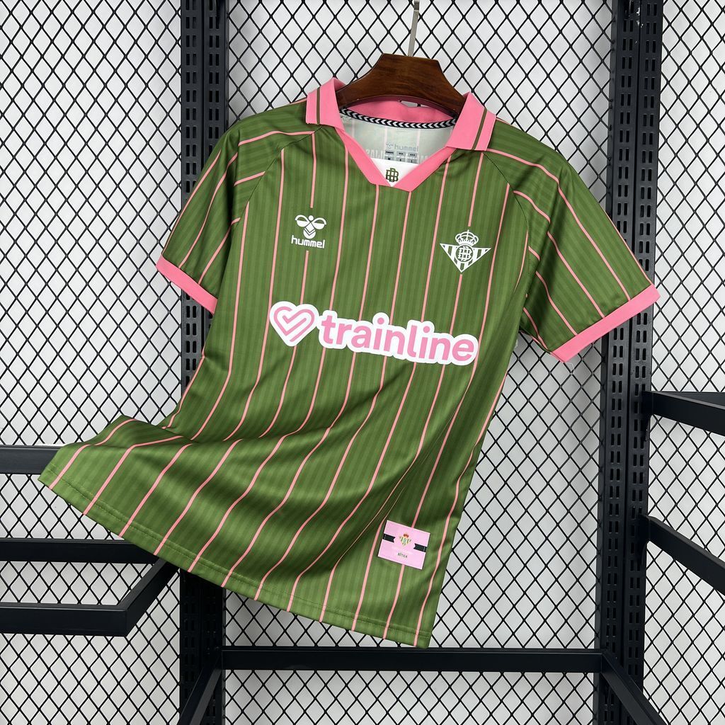 Real Betis Pre-Match Custom Football Jersey 2025/26 in Model Year: 2025/26 Country and League: Spain-La Liga