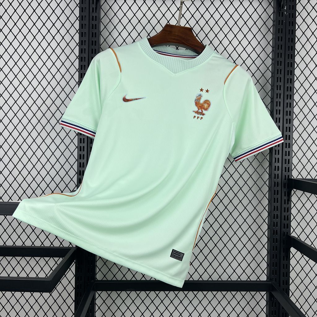 France Soccer Jersey Away Custom Shirt 2026 World Cup Edition in Light Green