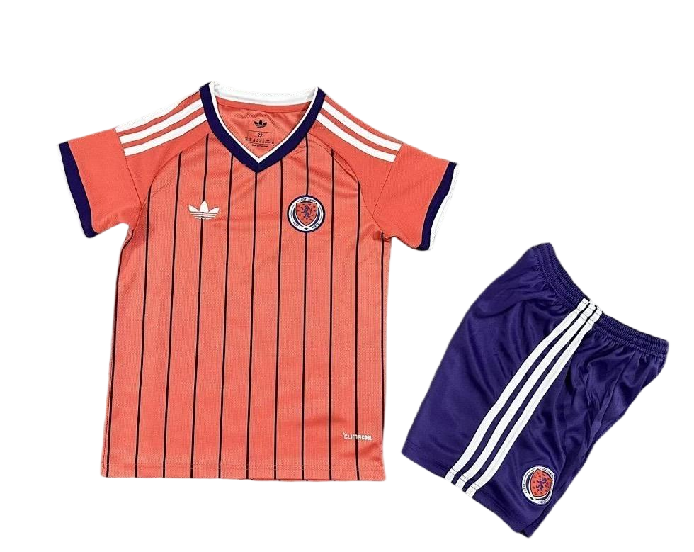 Scotland Soccer Jersey Away Kids Kit Jersey+Shorts World Cup 2026