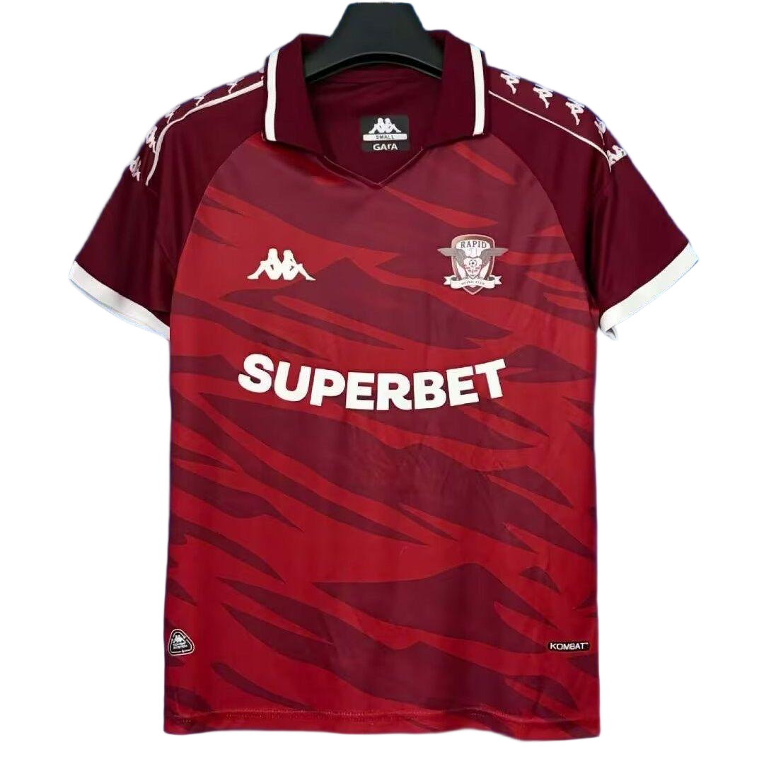 Rapid București Football Jersey Home Custom Shirt 2025-26 in Claret