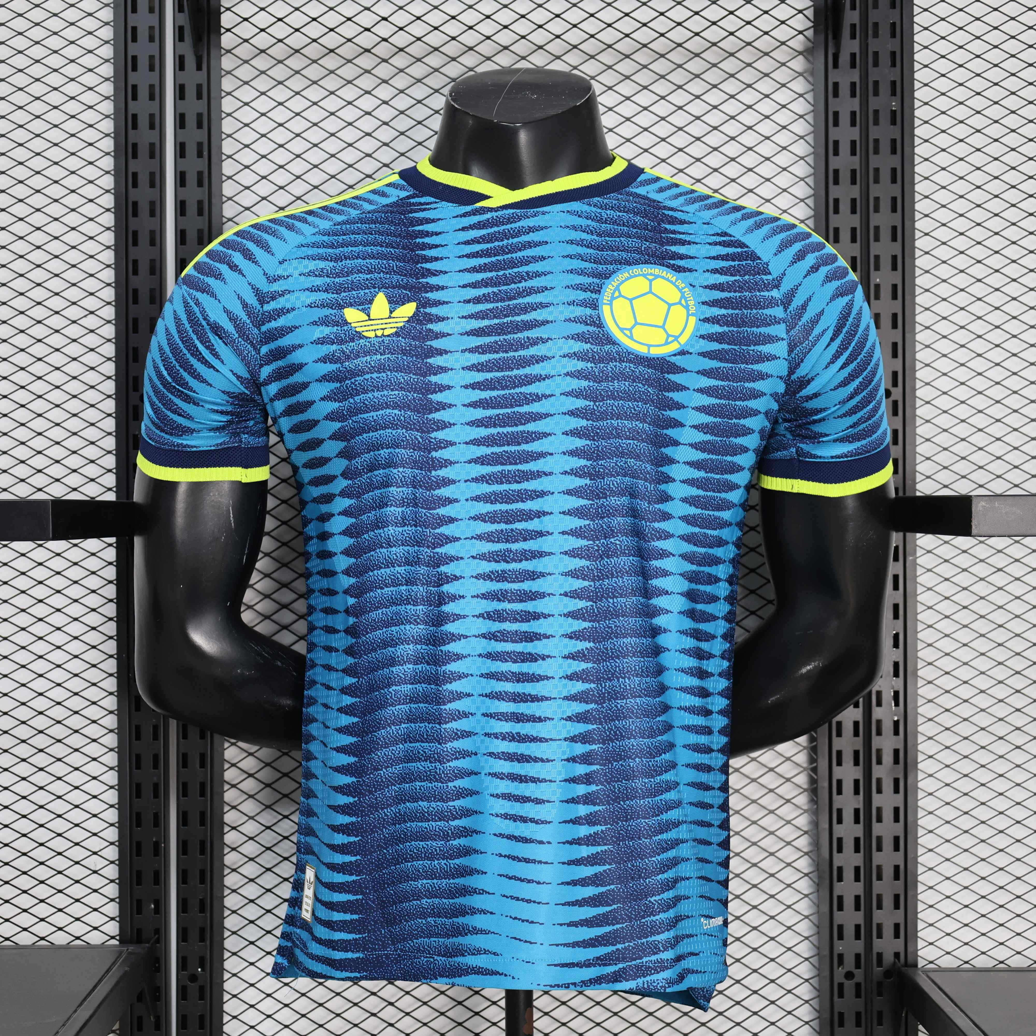 Colombia Authentic Soccer Jersey Away Shirt 2026 World Cup Edition in Blue