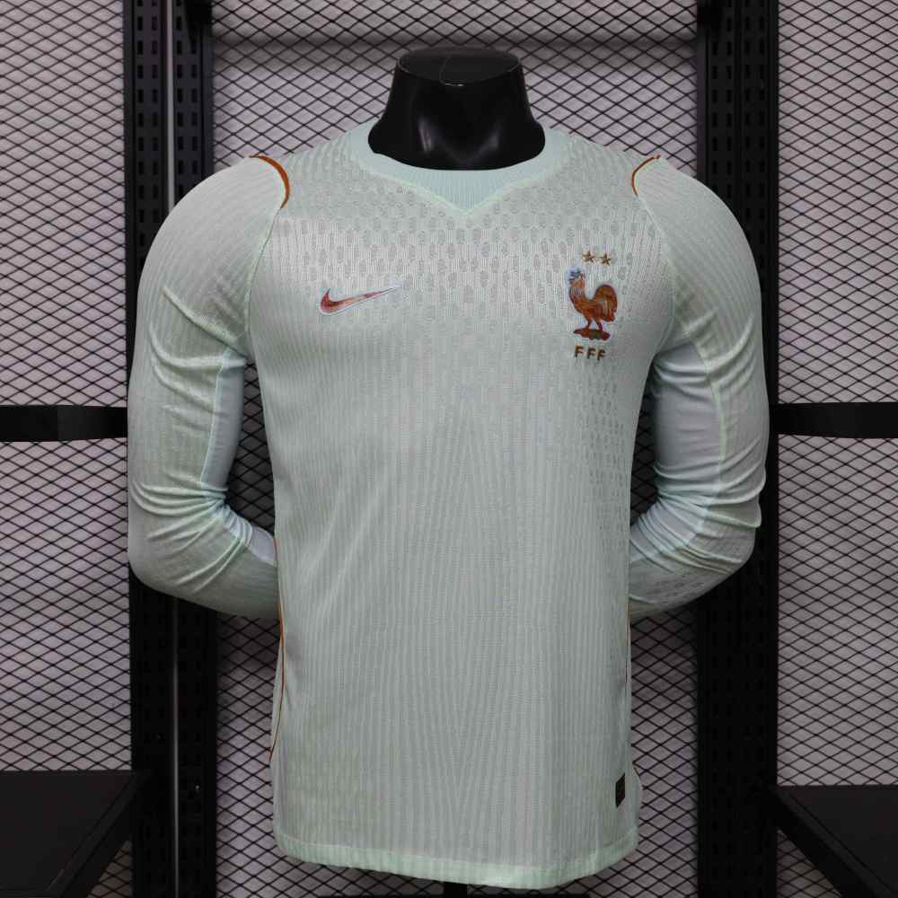 France Authentic Football Jersey Away Long Sleeve Shirt World Cup 2026