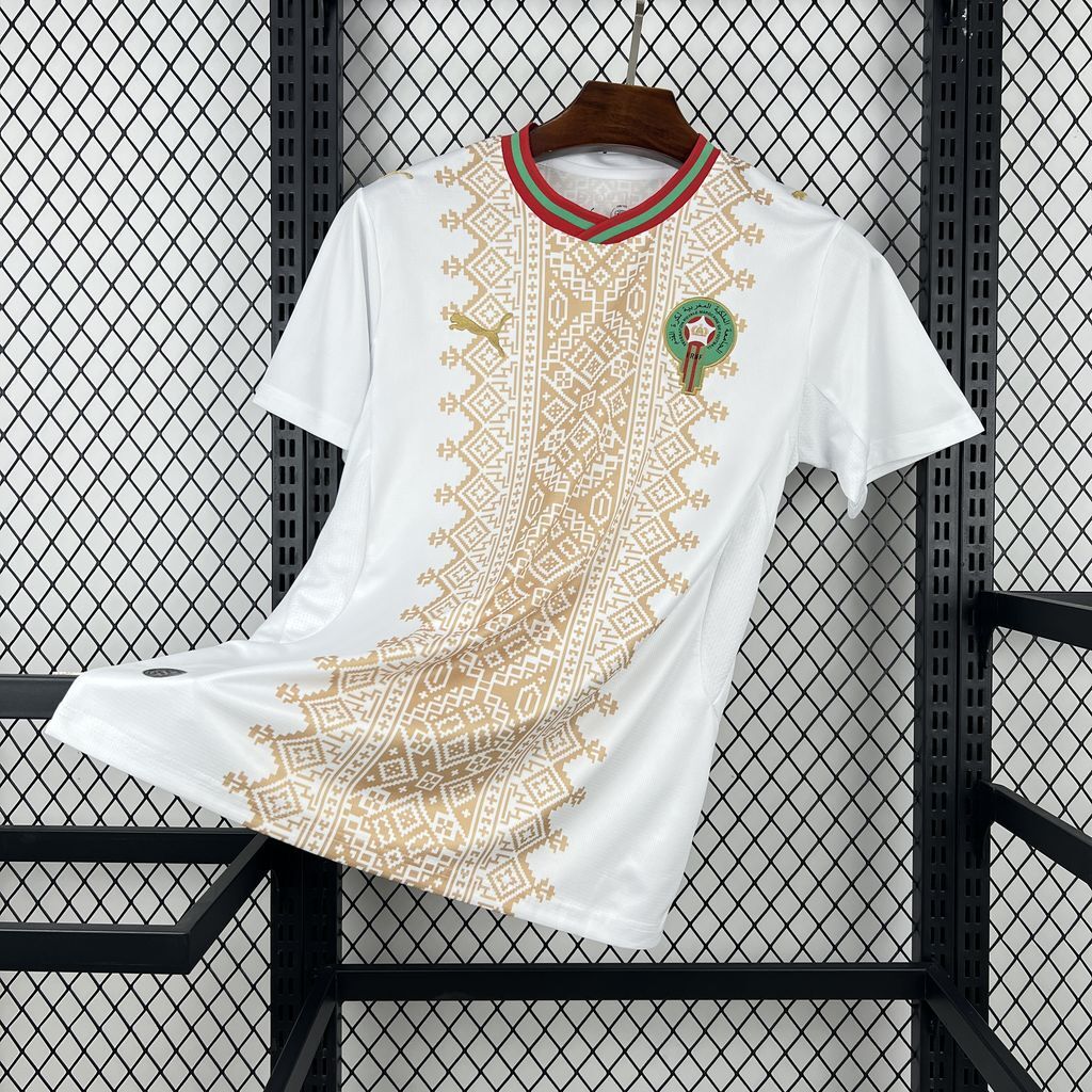 Morocco Soccer Jersey Away Custom Shirt 2026 2026 World Cup Edition in Gold