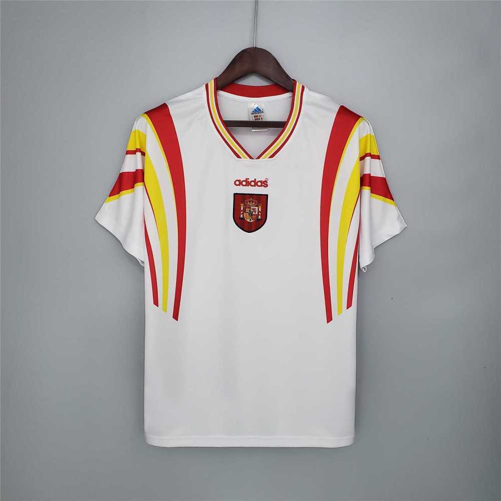 Spain Retro Football Jersey Third Away Custom Shirt 1996
