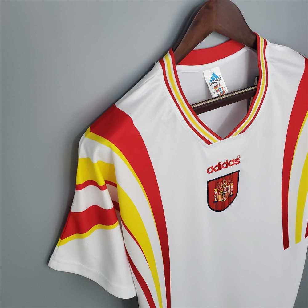 Spain Retro Football Jersey Third Away Custom Shirt 1996