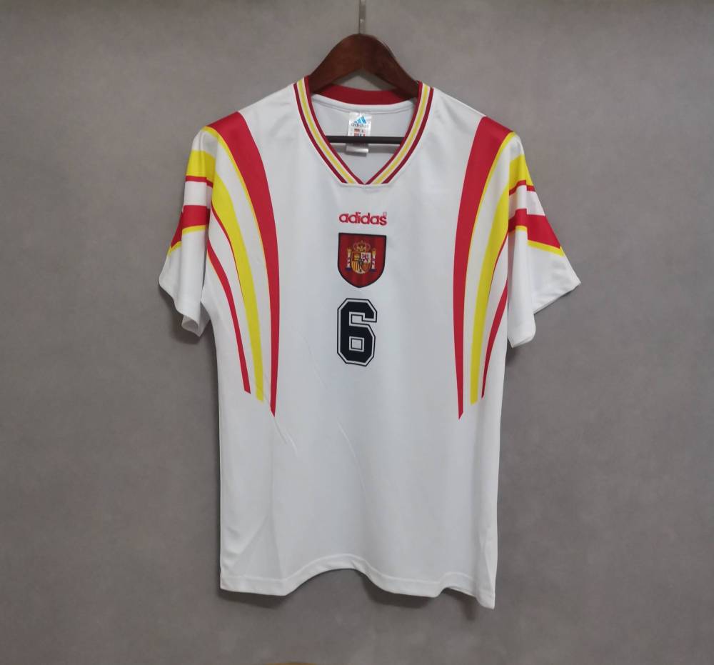 Spain Retro Football Jersey Third Away Custom Shirt 1996