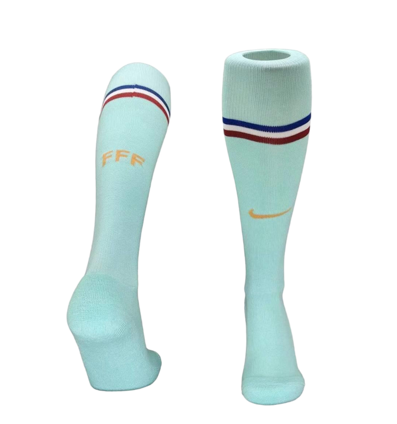 France Soccer Jersey Away Socks 2026 World Cup Edition in Light Green