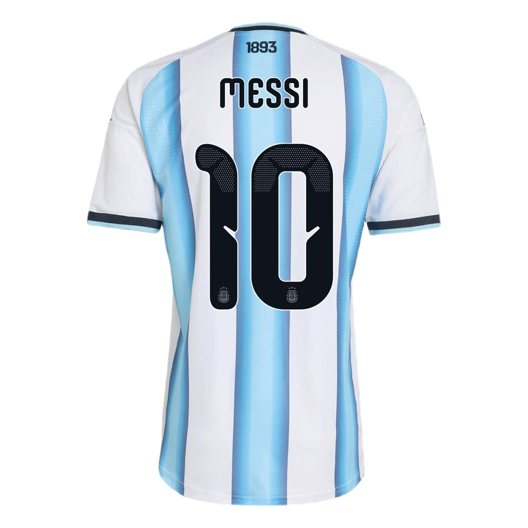 Messi #10 Argentina Authentic Soccer Jersey Home Shirt 2026 World Cup Edition in White&Blue