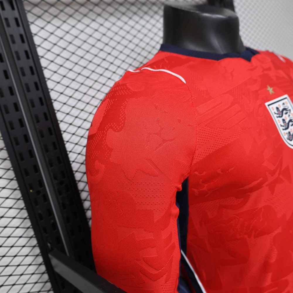 England Authentic Football Jersey Away Long Sleeve Shirt World Cup 2026