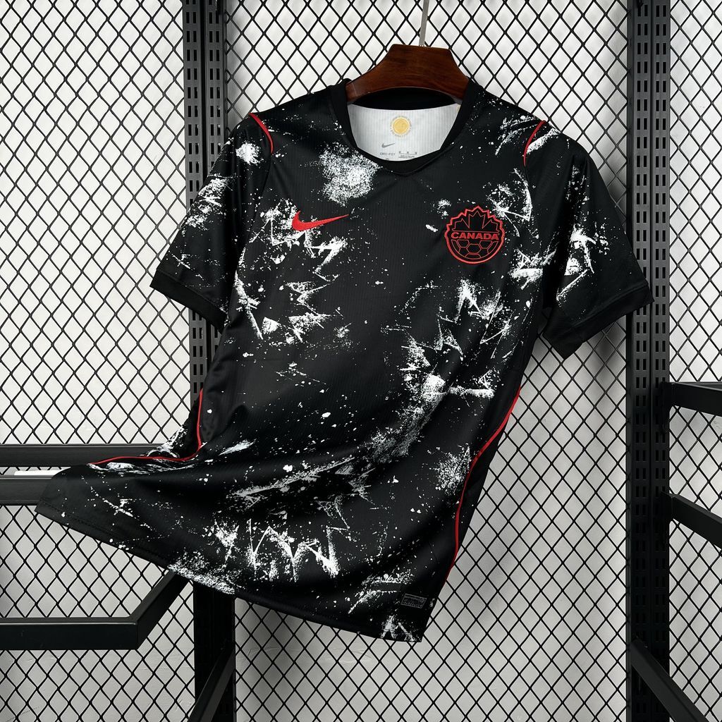 Canada Soccer Jersey World Cup Away Custom Shirt 2026 2026 World Cup Edition in Black