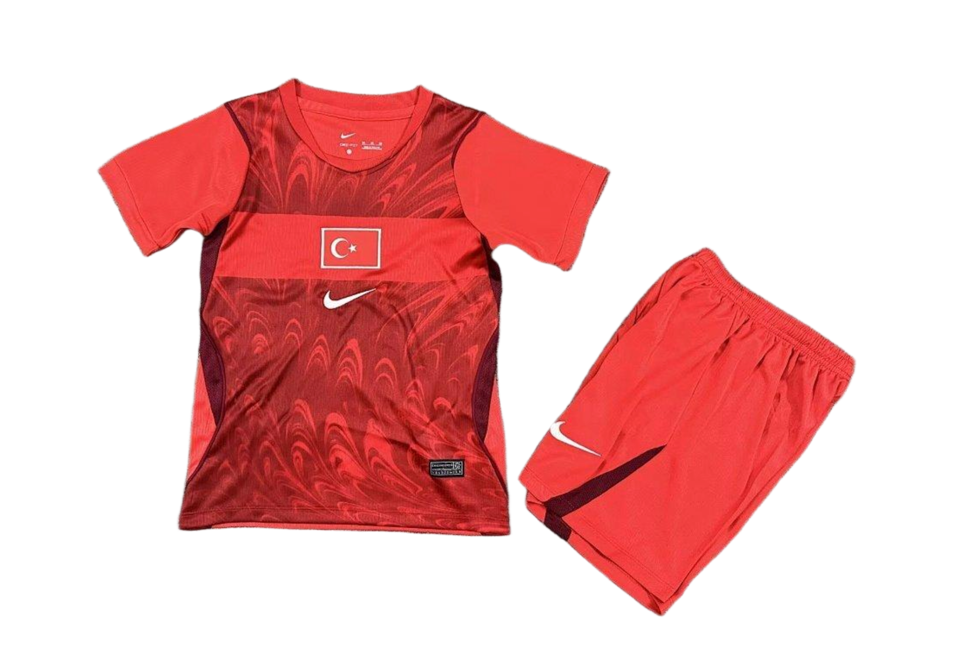 Turkey Football Jersey Away Kids Jersey & Shorts Kit 2026 World Cup Edition in Red