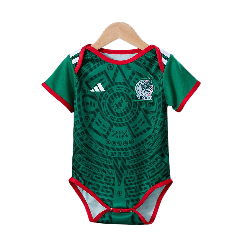 Mexico Soccer Jersey Home Baby Uniform 2026 World Cup Edition in Green
