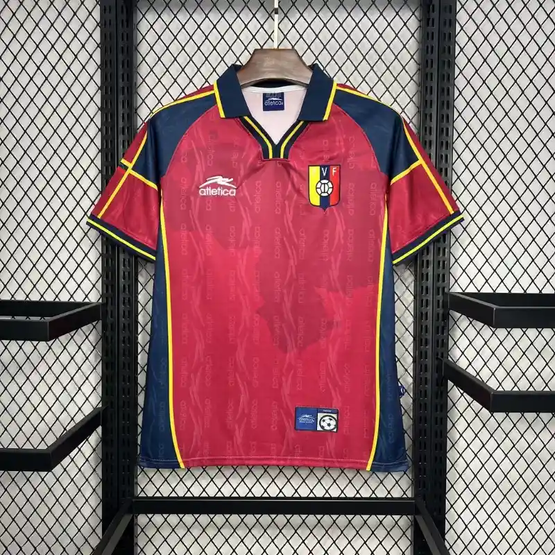 Venezuela Retro Soccer Jersey Home Custom Shirt 2000 in Model Year: 2000confederate: Concacaf Country: